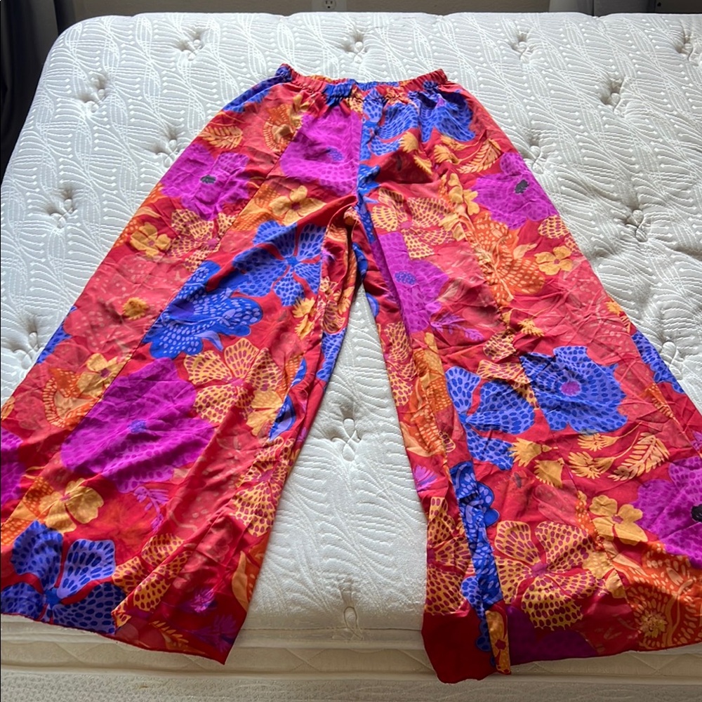 Live 4 Truth Vibrant Wide Leg Pants - Red, Purple, Orange